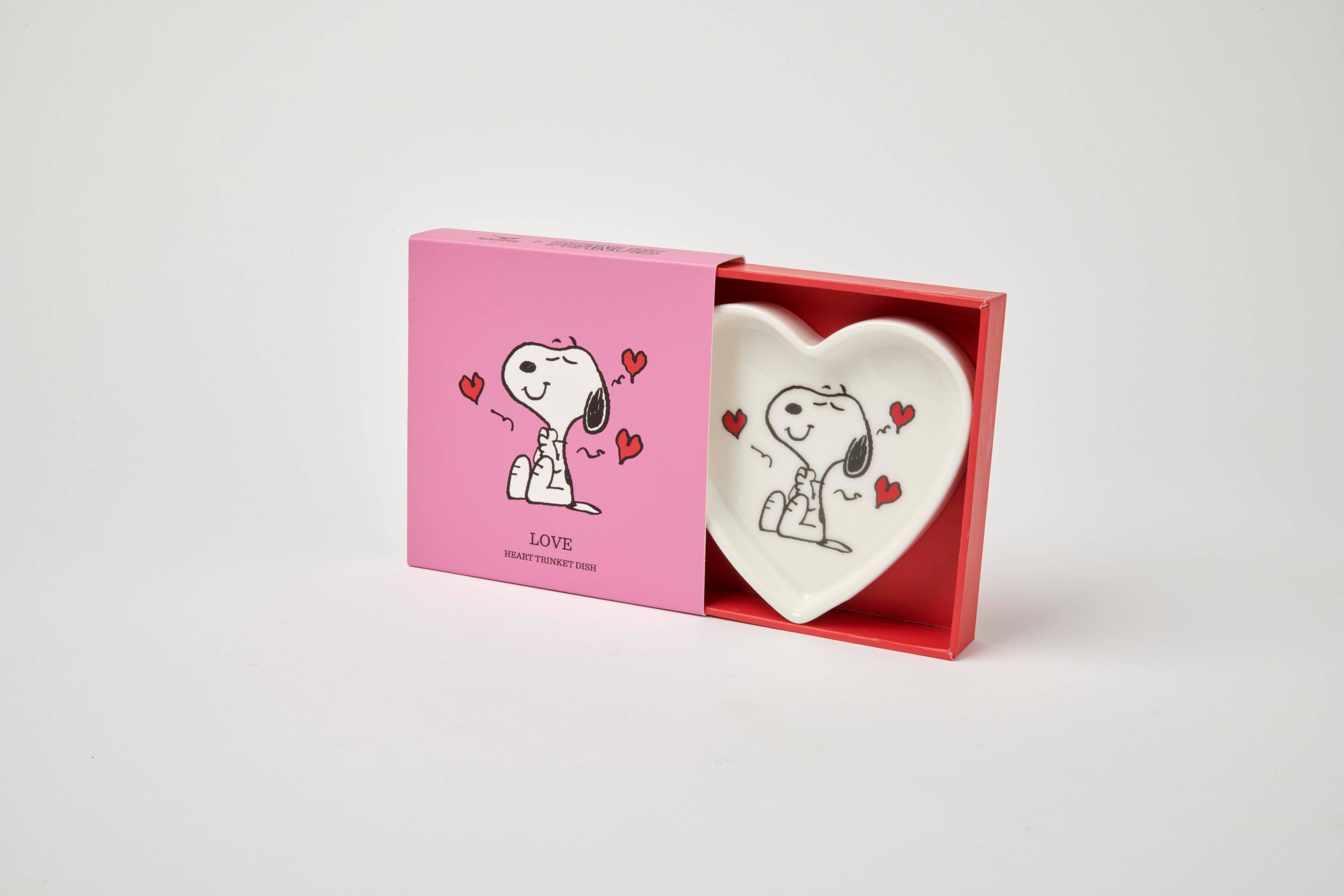 Peanuts hartvormig keramisch schaaltje - Love