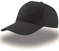 Atlantis Unisex Verstelbare Katoenen Cap zwart