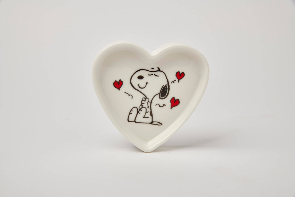 Peanuts hartvormig keramisch schaaltje - Love