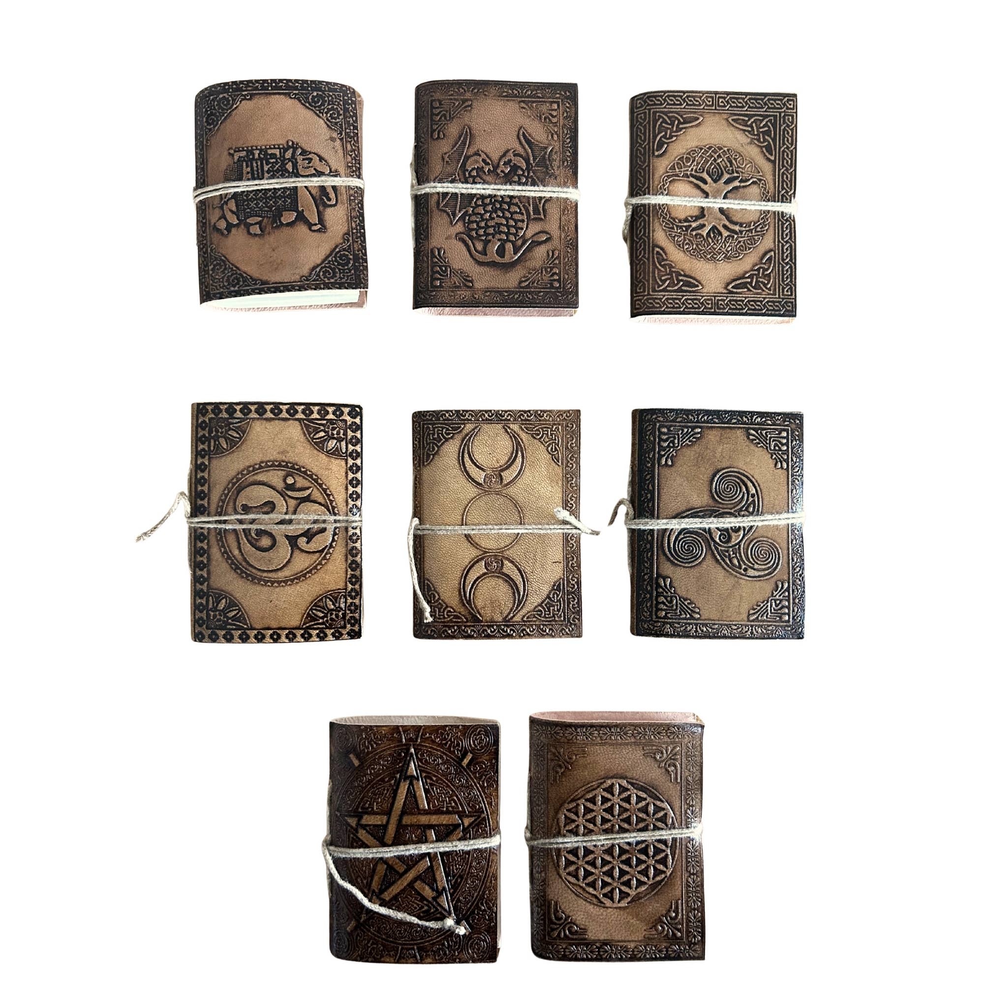 Leren Notitieboekjes - Kleine Esoterische Assortiment