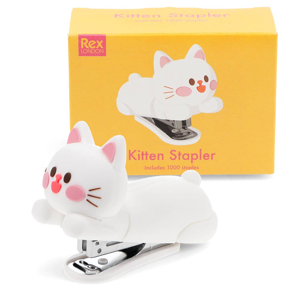 Mini nietmachine met 1000 nietjes - Kitten