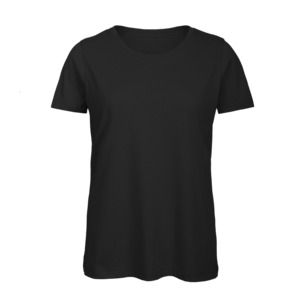 T-shirt Katoen Comfort zwart