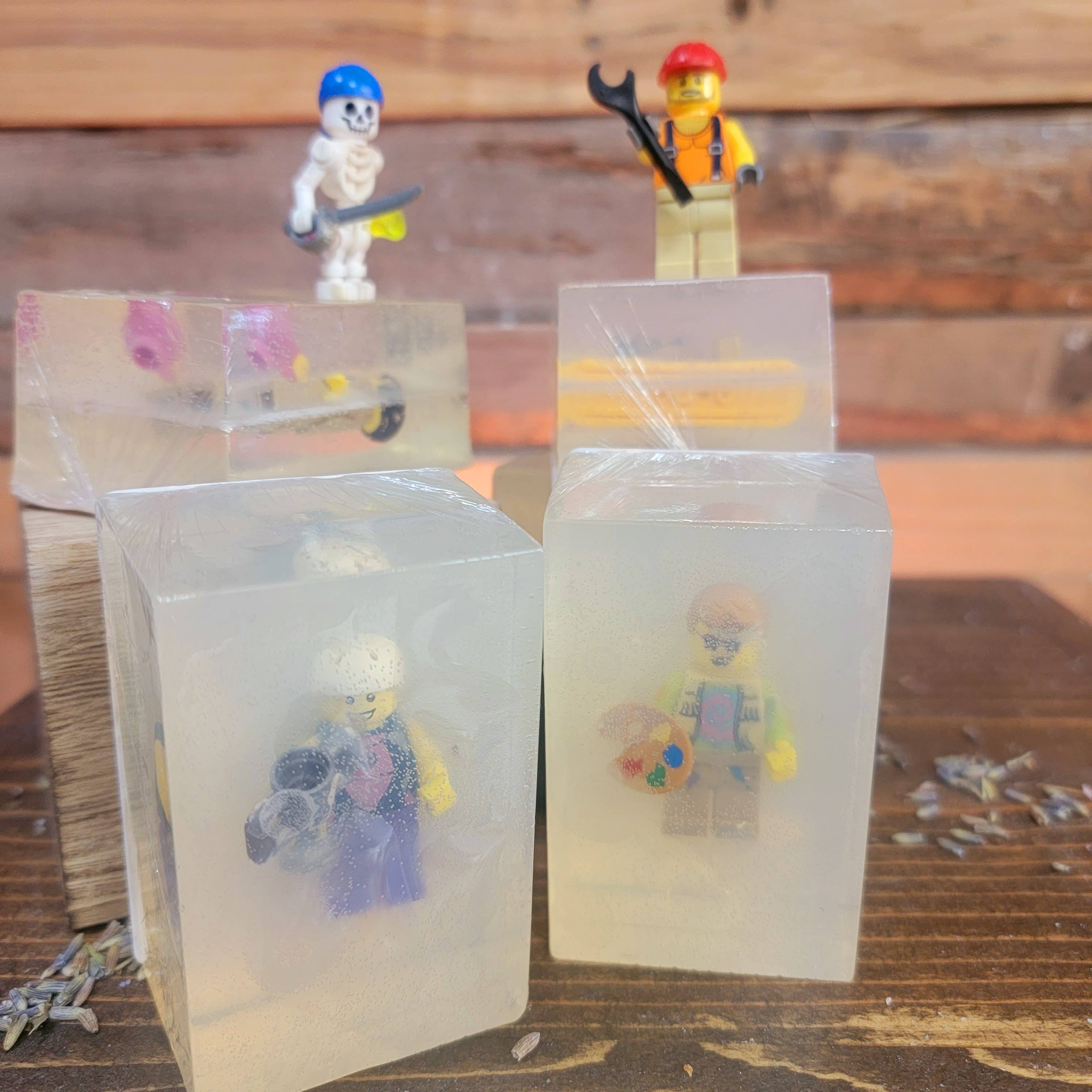 Mini-figuur zeepjes met LEGO-poppetjes