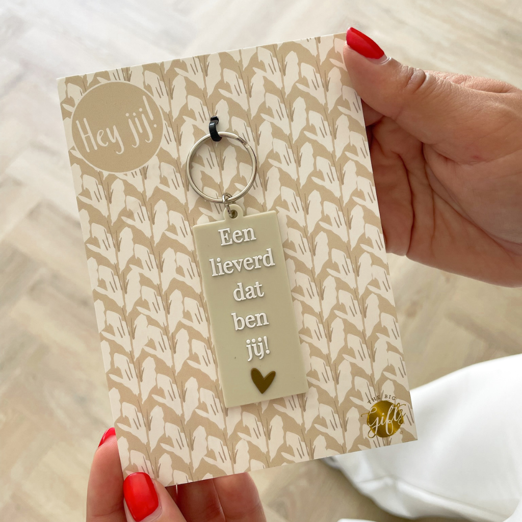sleutelhanger – Papa/mama/lieverd dat ben jij