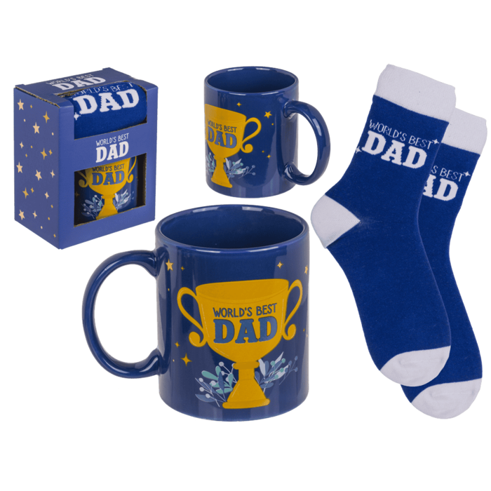 Cadeauset, Beste Vader ter Wereld, Mok en sokken,