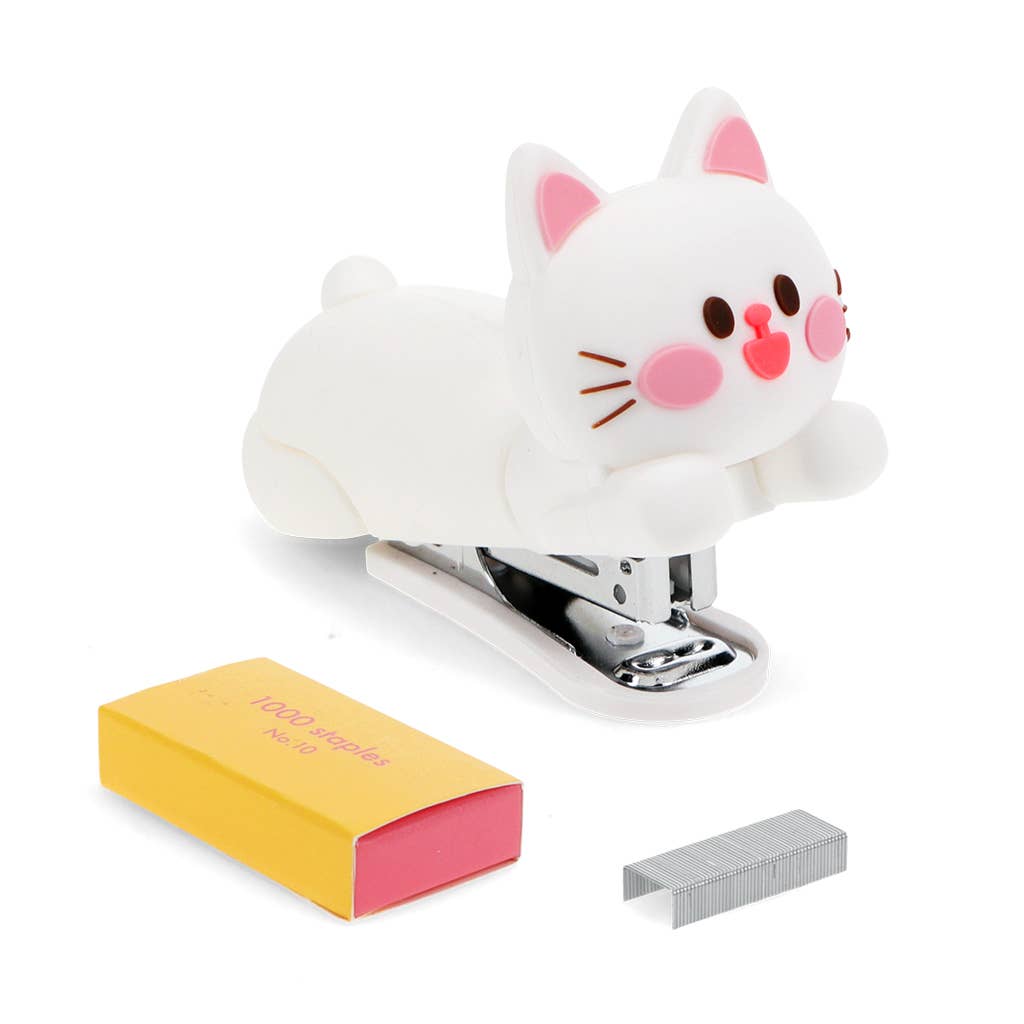 Mini nietmachine met 1000 nietjes - Kitten