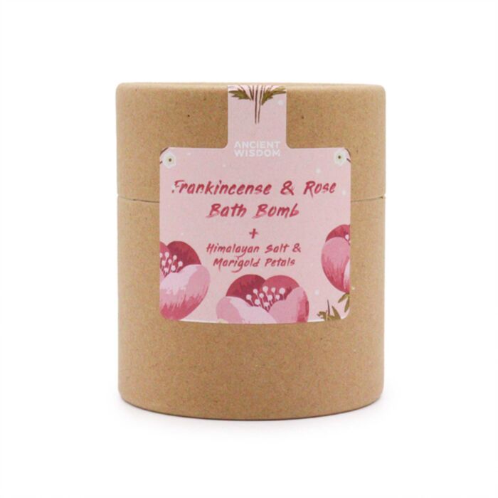 Fankincense & rozen Himalaya-zout Botanicals Bruisbal cadeauset