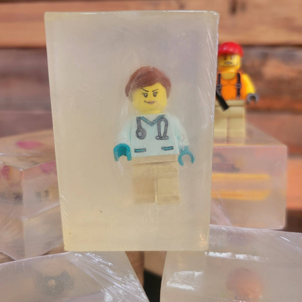 Mini-figuur zeepjes met LEGO-poppetjes