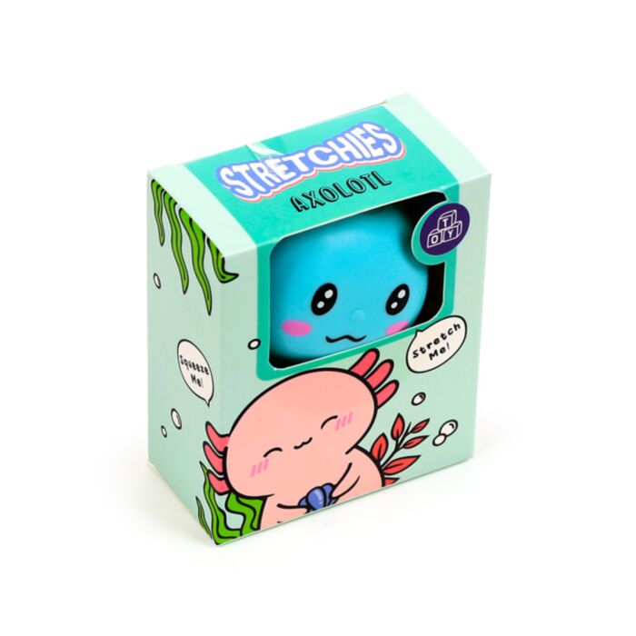 Stretch knijp speelgoed Axolotl