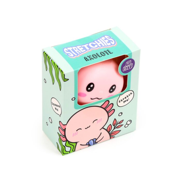 Stretch knijp speelgoed Axolotl