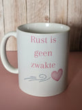 Mok: Rust is geen zwakte